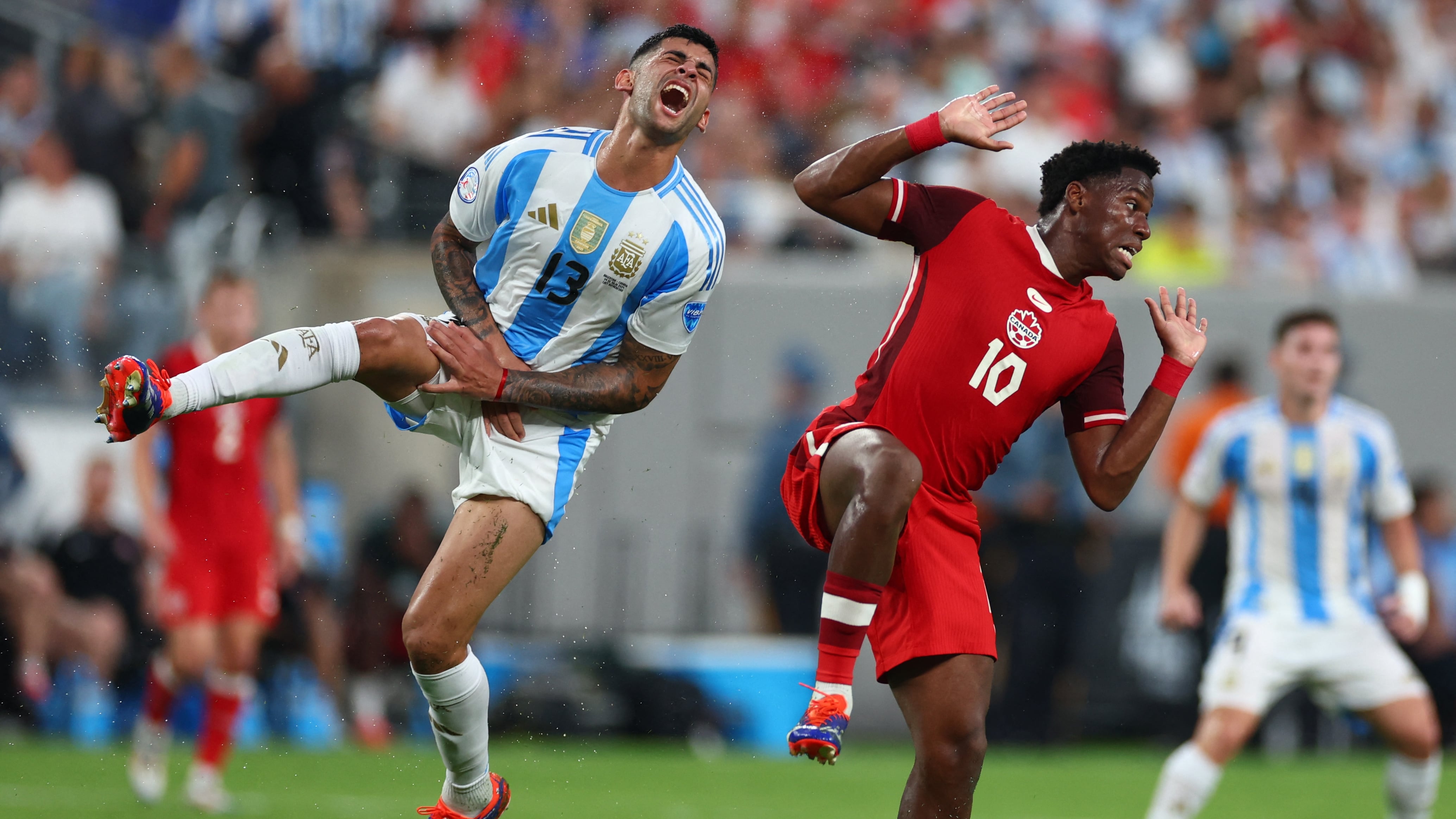 Copa América 2024 - Argentina Canadá - Patada al cuti