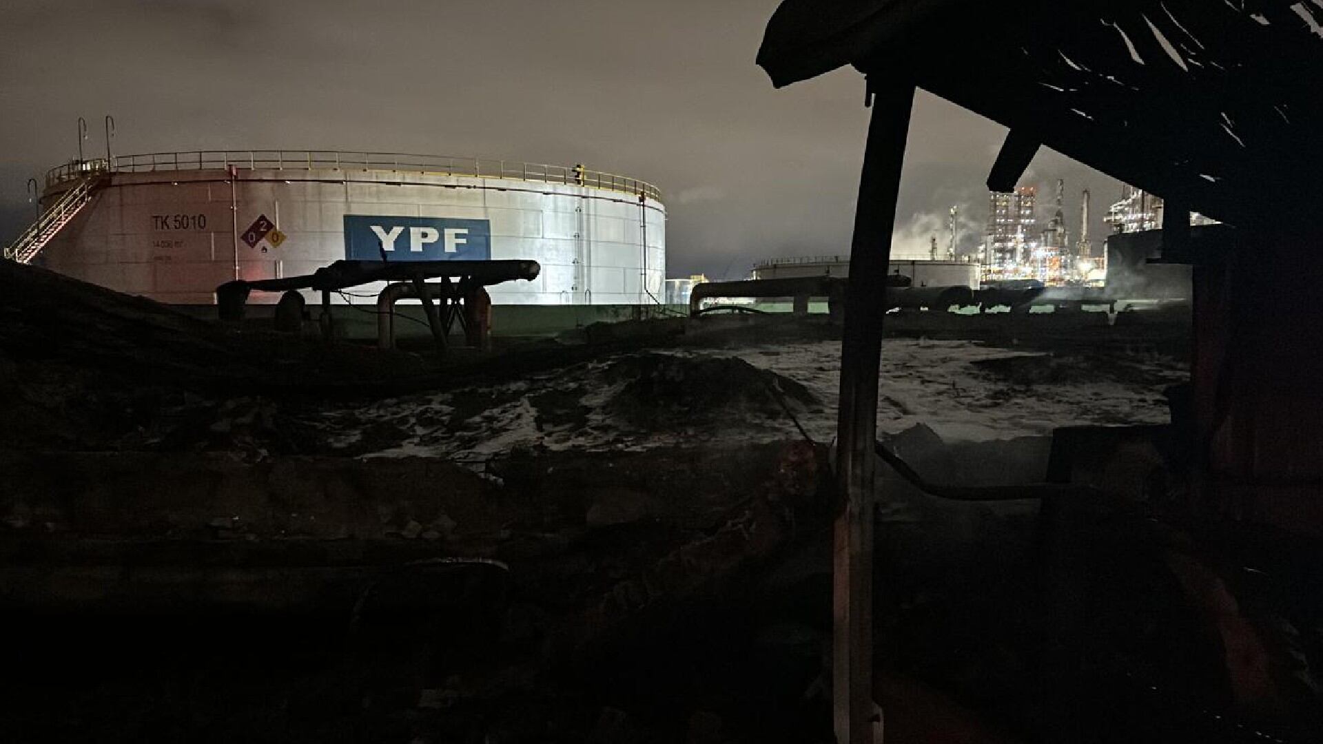 Incendio Ensenada Refinería YPF