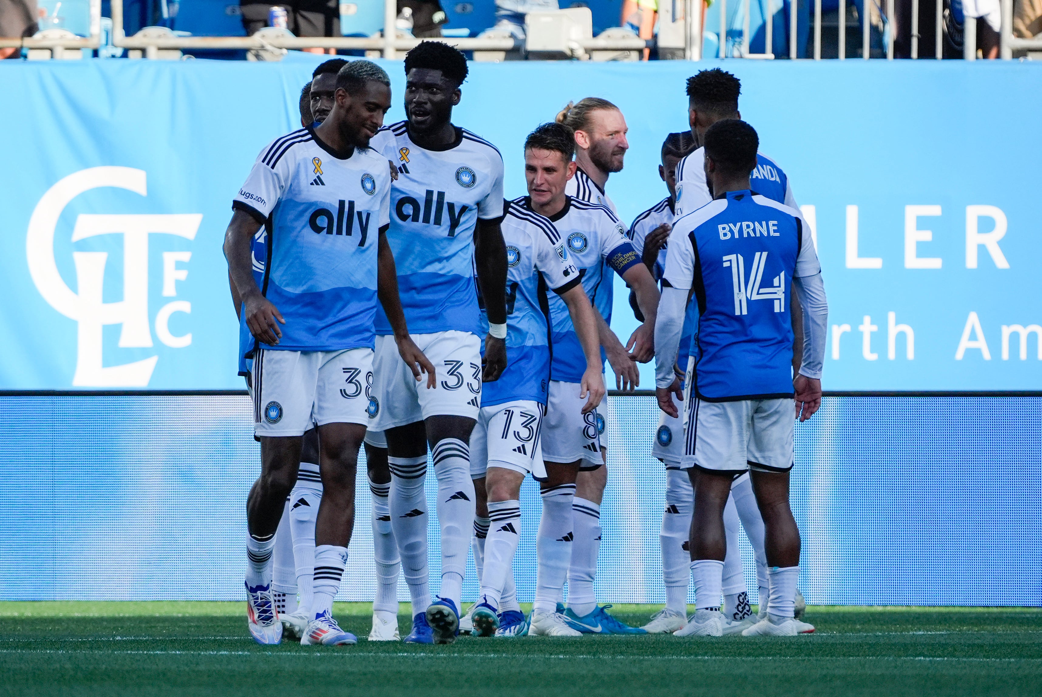 Charlotte FC viene de golear a New England antes del duelo frente a Inter Miami en la MLS (Jim Dedmon-Imagn Images)