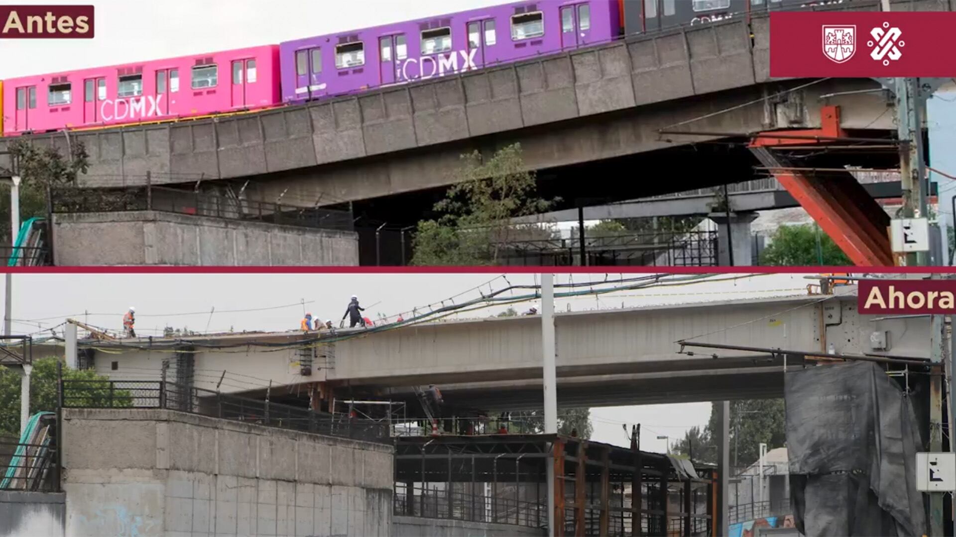 Termina colocación de trabes de la Línea 9 del Metro CDMX