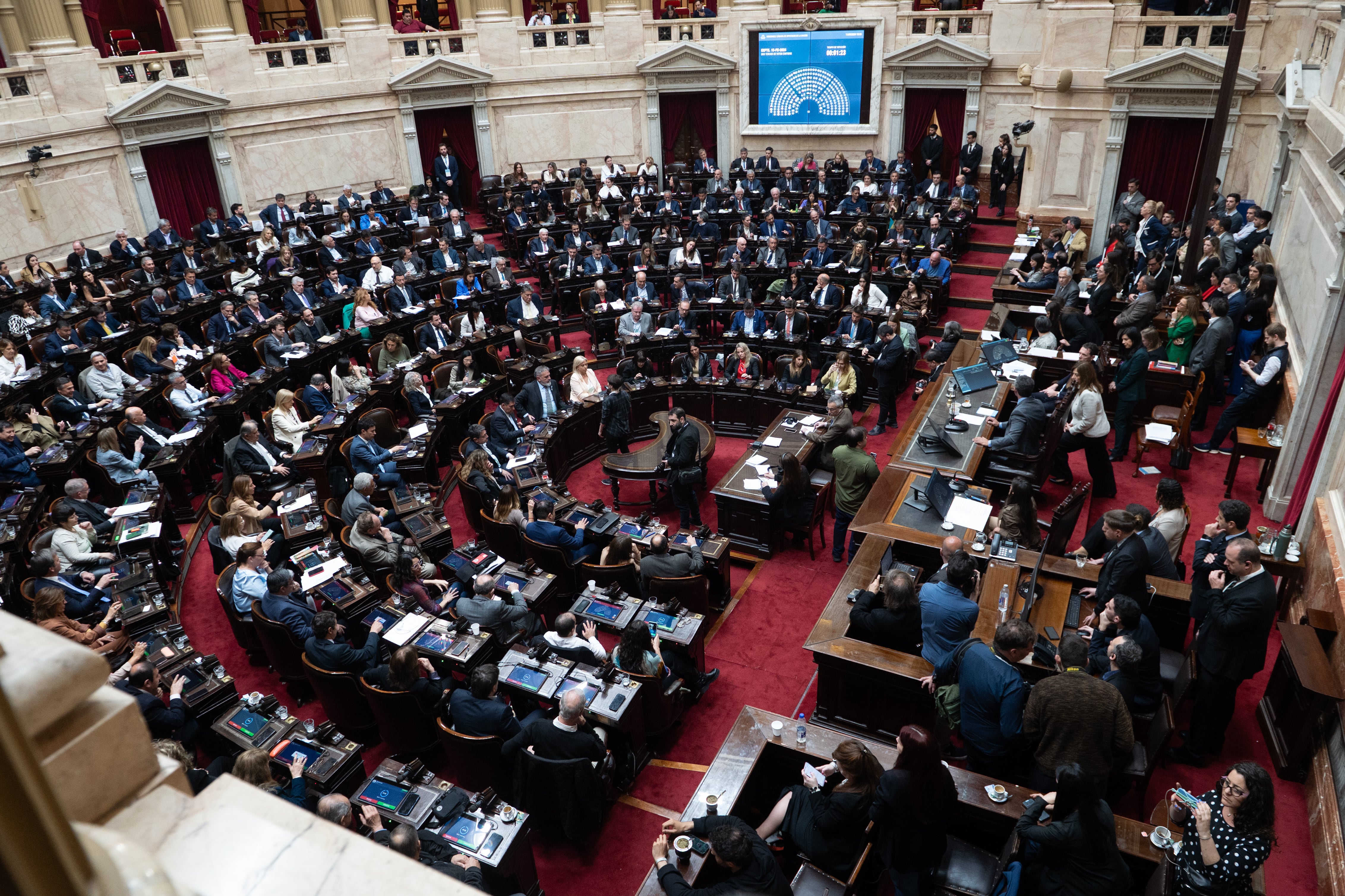 Debate en Diputados por el veto de Javier Milei a la reforma jubilatoria