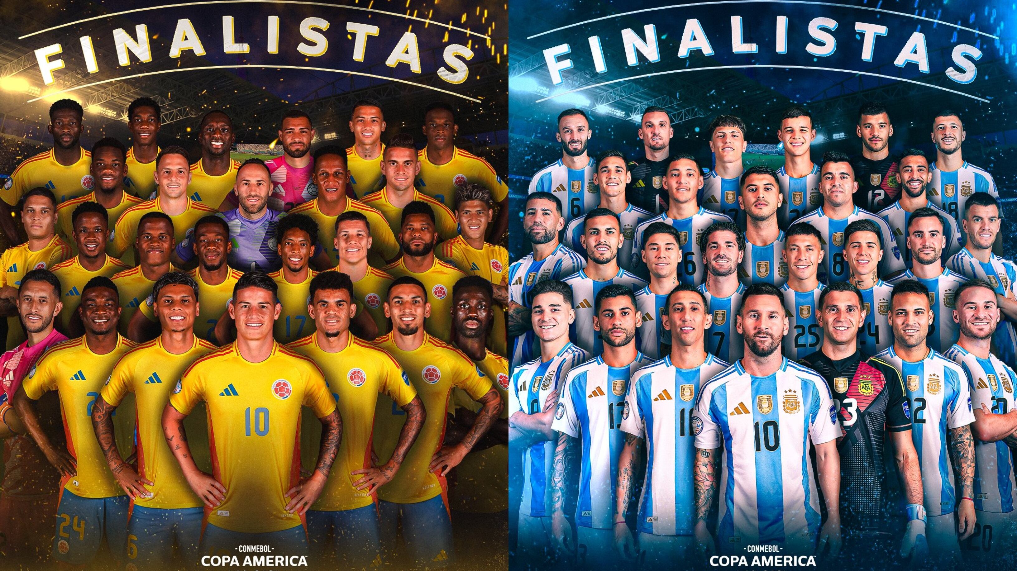 Será la primera vez que Argentina y Colombia definan el campeón de una Copa América - crédito Conmebol