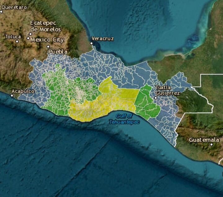 Alerta en seis estados por la Depresión Tropical Once-E