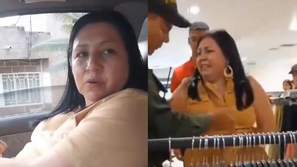 Mujer que se hizo viral por no pagar un servicio de transporte por estar “sin fondos” fue capturada robando en una tienda de ropa en Medellín