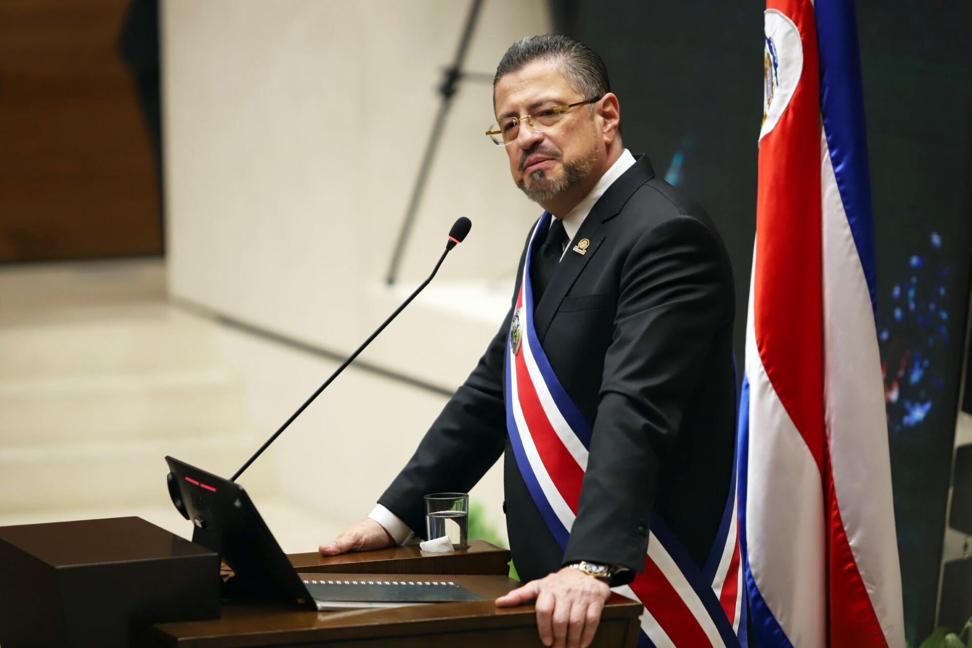 El presidente de Costa Rica, Rodrigo Chaves (EFE/Johanfred Bonilla)