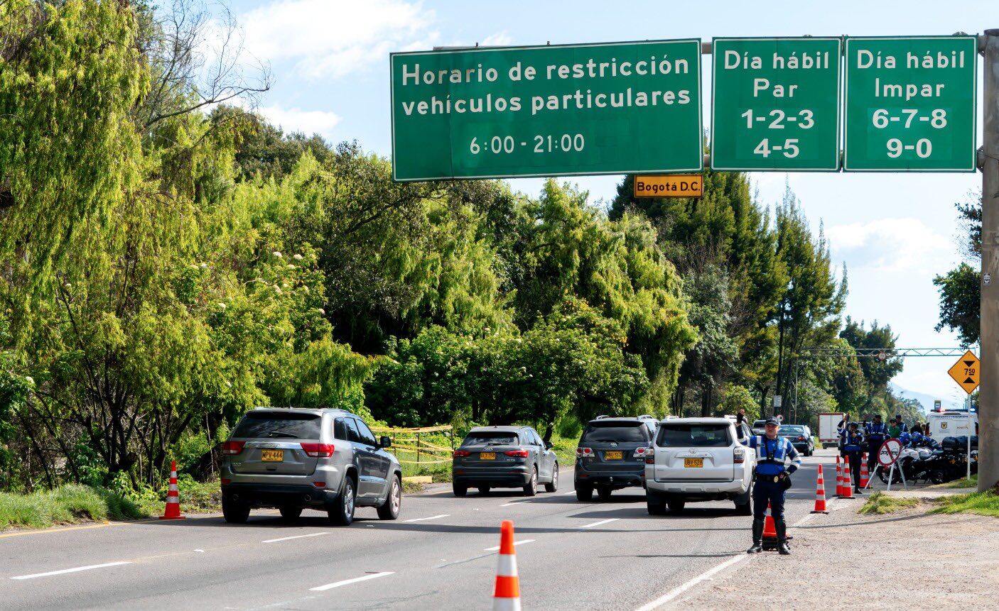 Así avanza la movilidad en Bogotá durante el plan retorno del lunes 19 de agosto - crédito @ClaudiaDiazAco1/X