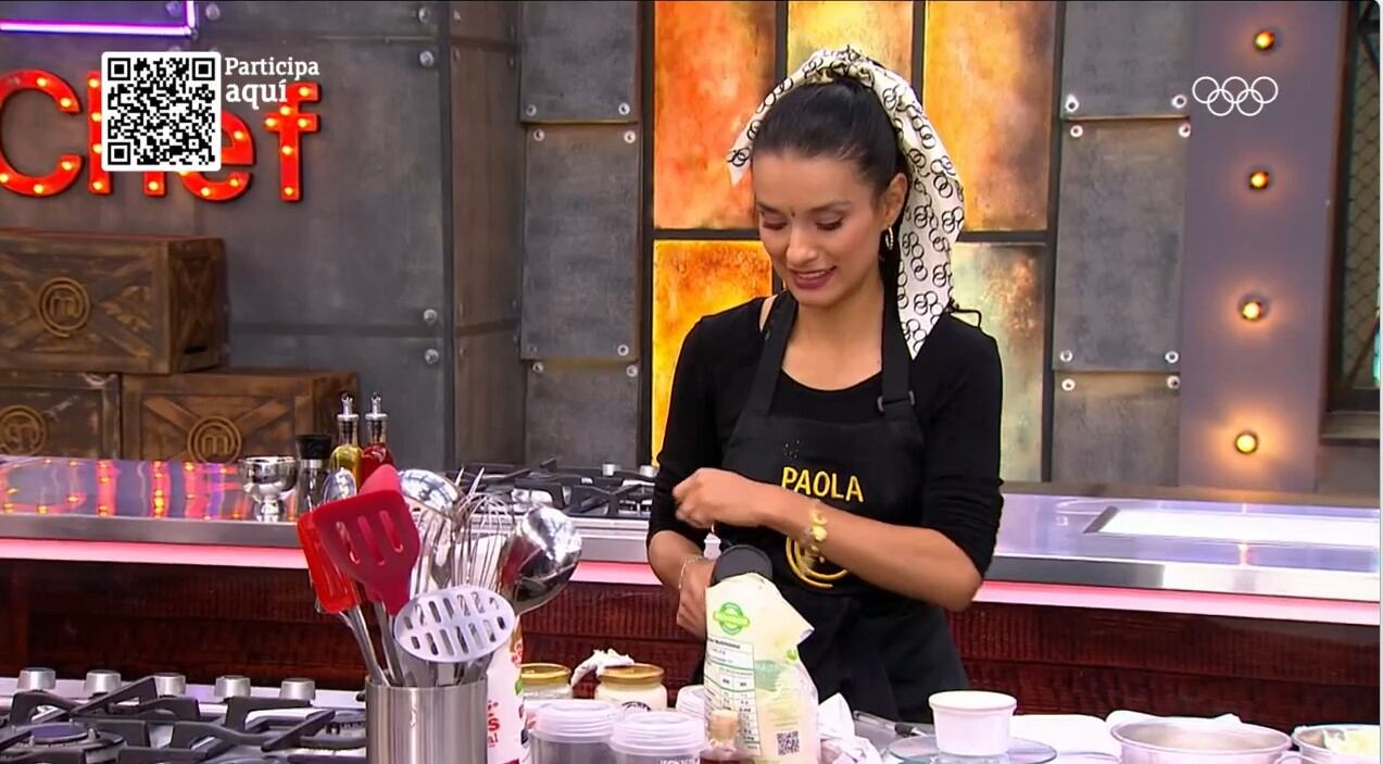 Paola Rey presentó uno de sus platos más elaborados en la prueba de eliminación - crédito Canal RCN