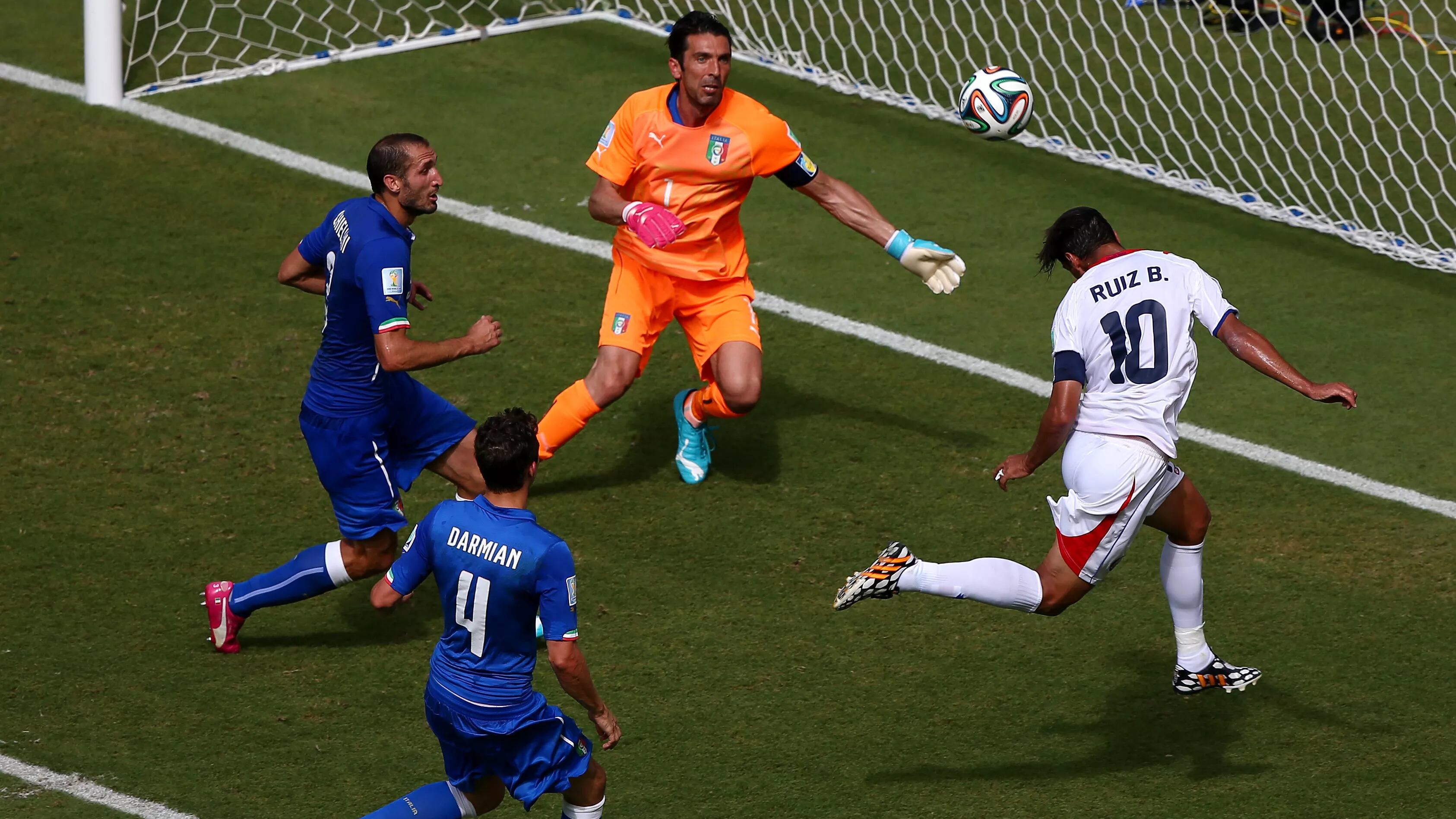 Bryan Ruiz fue el autor del histórico gol de Costa Rica ante Alemania por el Mundial de Brasil 2014. Imagen: Michael Steele/Getty Images