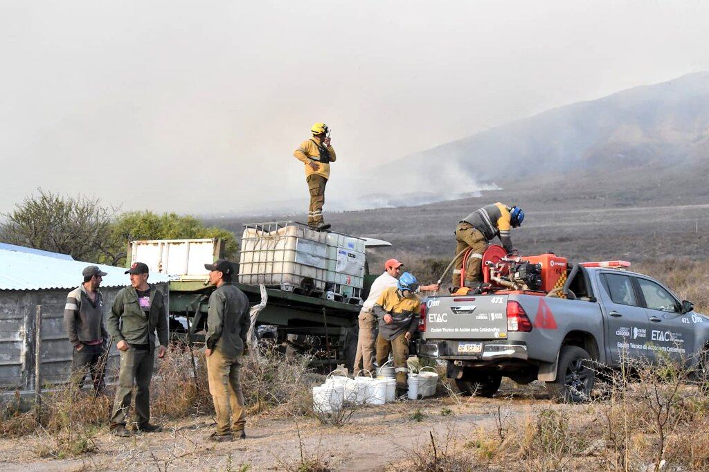 incendio en Capilla del Monte, Córdoba