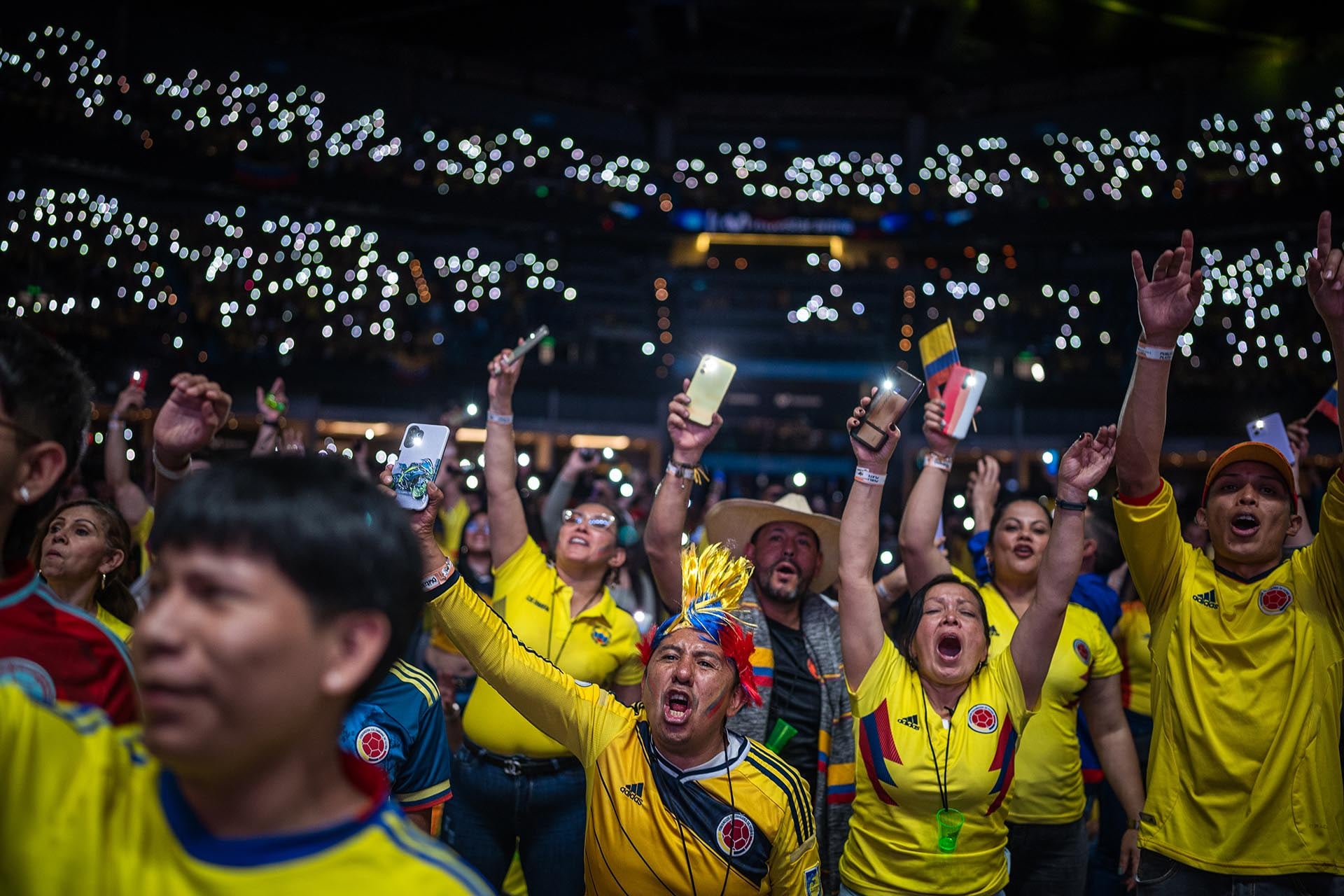 Copa América 2024 - Argentina Colombia - Hinchas colombianos dentro del estadio