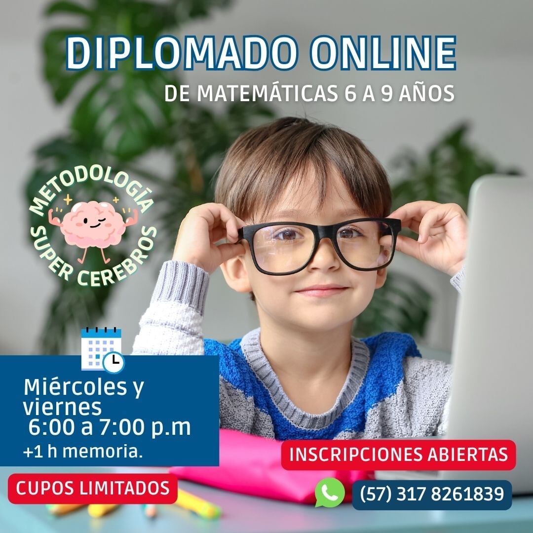 El calculista también ofrece cursos por medio de diplomados para niños - crédito 
academiajaimegarcia/Instagram