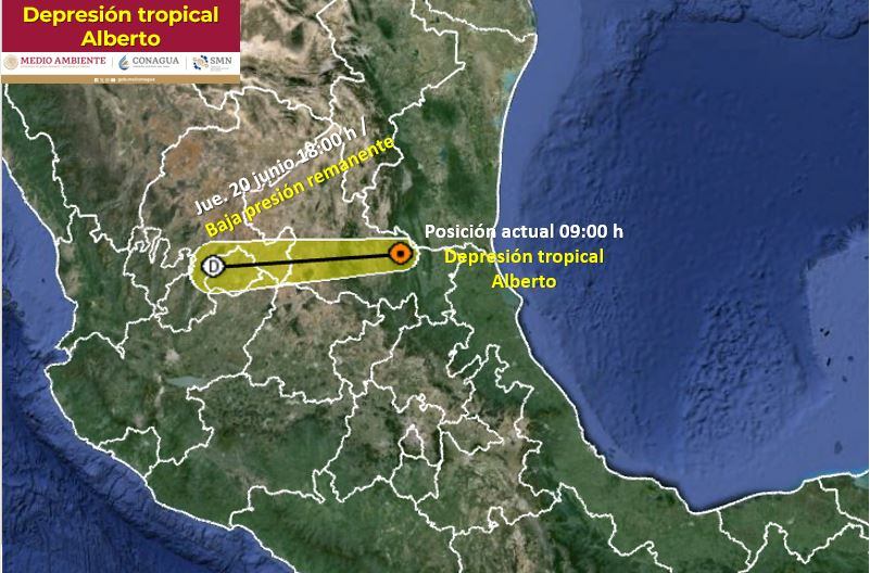 Depresión Tropical Alberto