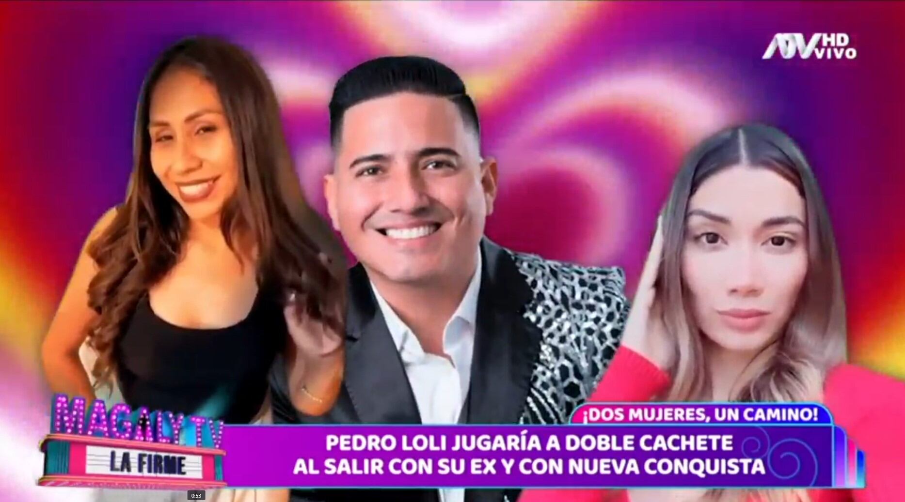 Pedro Loli enfrenta graves acusaciones de doble relación sentimental: ambas hablaron por teléfono y exponen sus engaños. (Captura: Magaly TV La Firme)