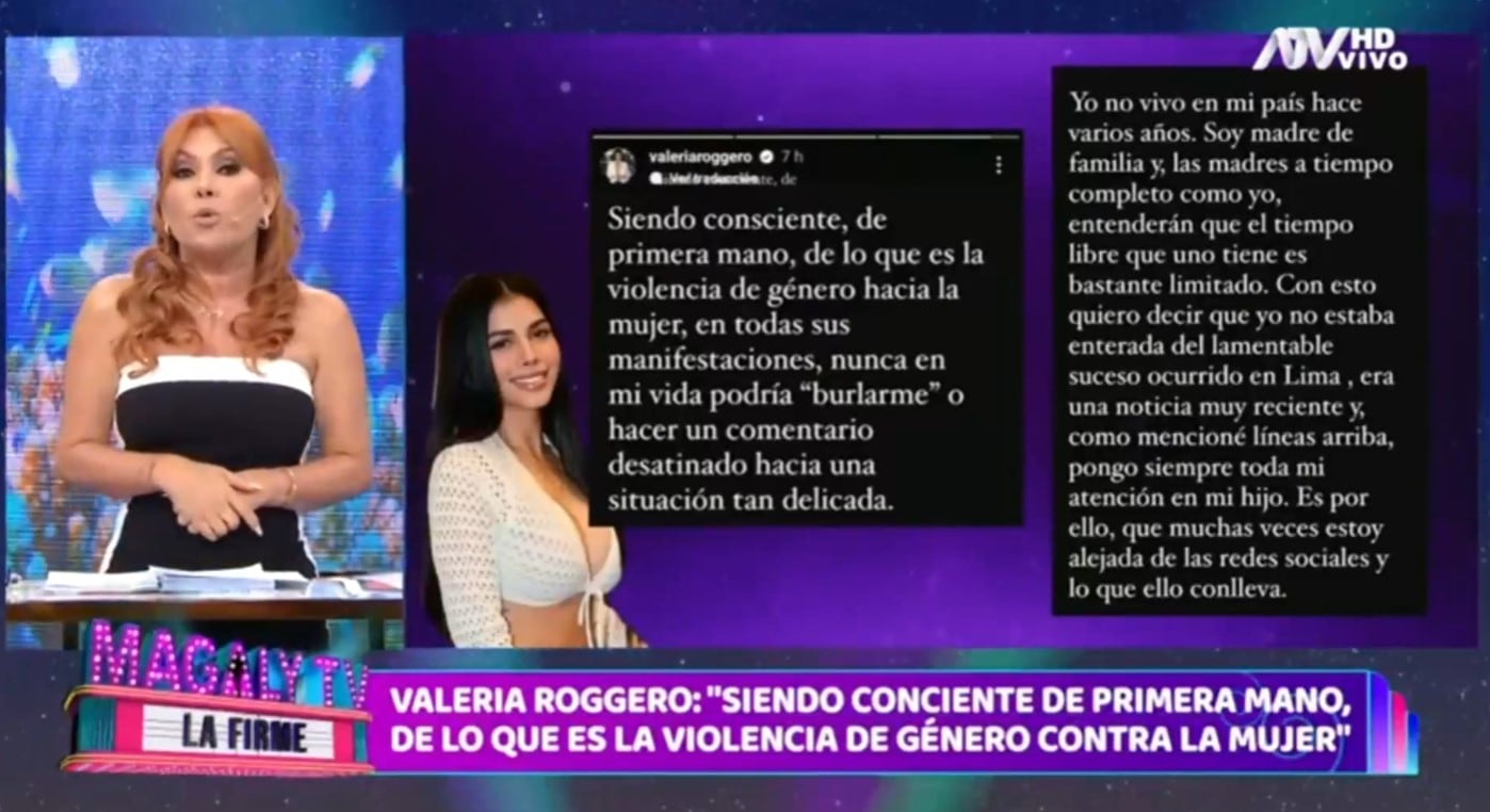 Sobrina de Jefferson Farfán pide disculpas por polémico mensaje: asegura desconocer la denuncia contra ‘Cri Cri'. (Captura: Magaly TV La Firme)