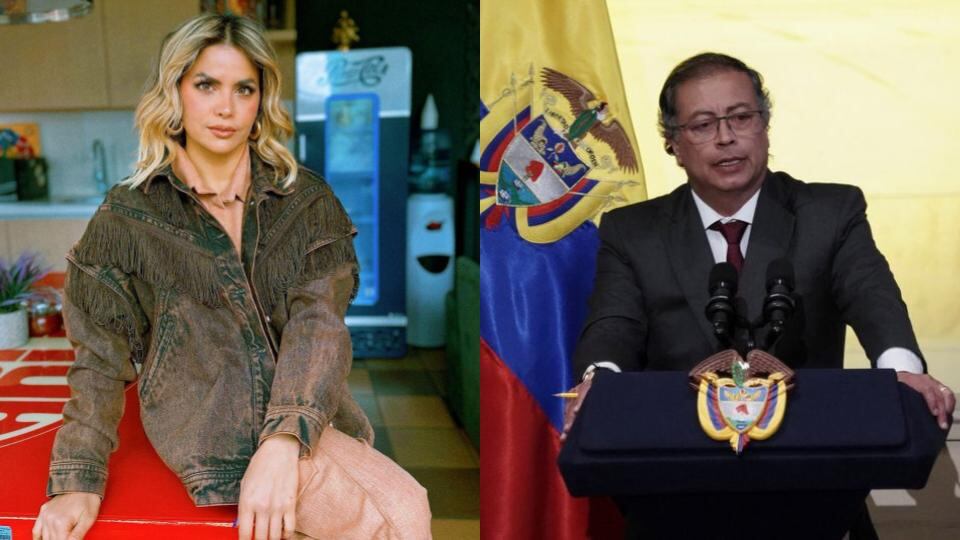 Adriana Lucía cuestionó el manejo de Gustavo Petro al paro de transportadores, al punto de no referirse al tema durante la pasada alocución presidencial - crédito @adrianalucia/Instagram y Nathalia Angarita/Reuters