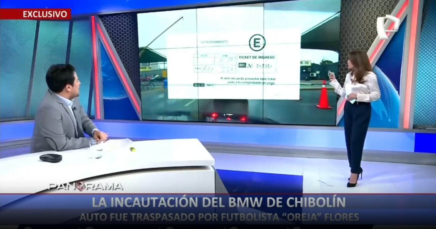 Andrés Hurtado: Incautan BMW transferido de Edison Flores a Andrés Hurtado, que fue abandonado en Surco. (Captura: Panorama)