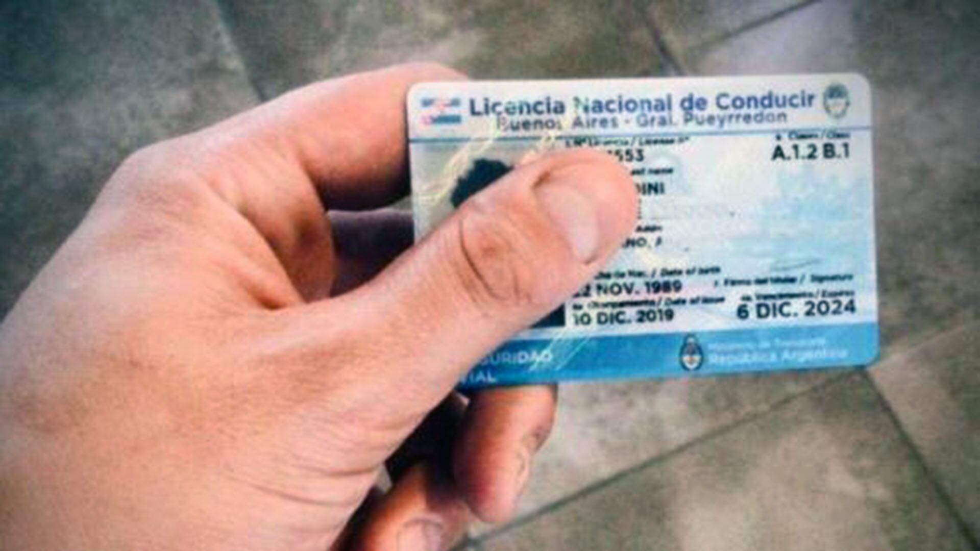 Licencia de conducir provincia de Buenos Aires