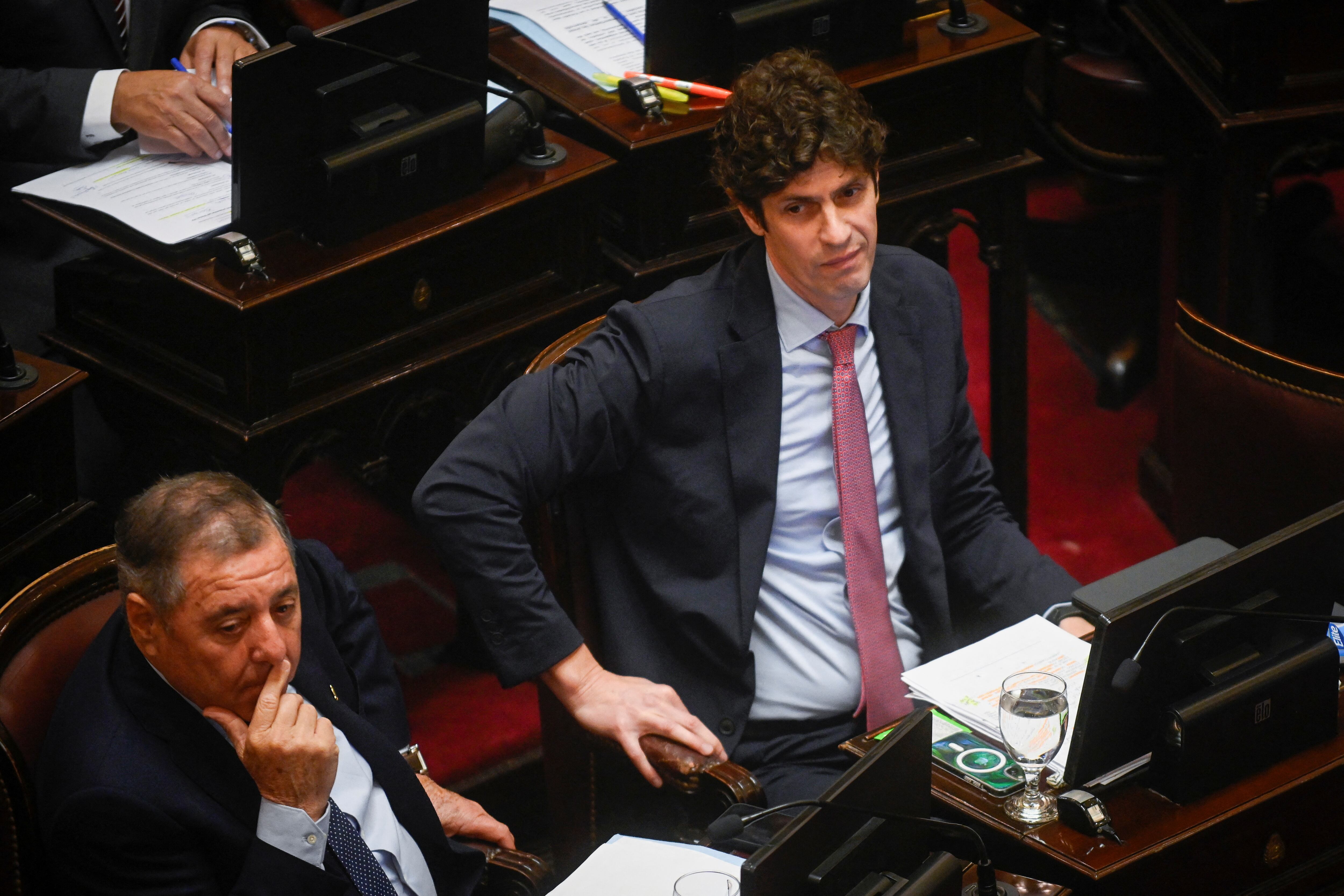 Martín Lousteau en el Senado (REUTERS/Mariana Nedelcu)