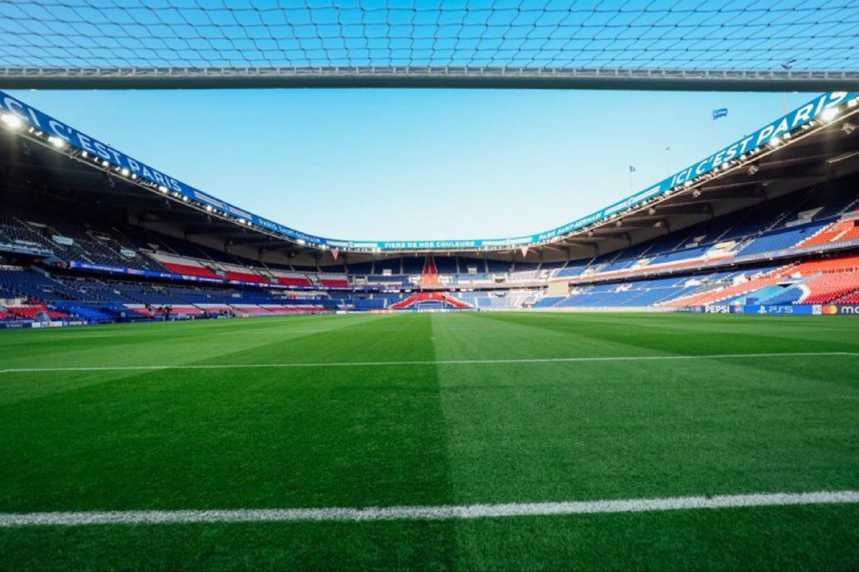 Así está la cancha en donde serán protagonistas españoles y franceses y se espera que Yáser Asprilal tenga minutos @GironaFC_ES / X