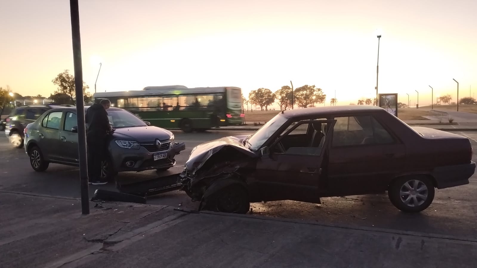 accidente en Villa Luro y Costanera