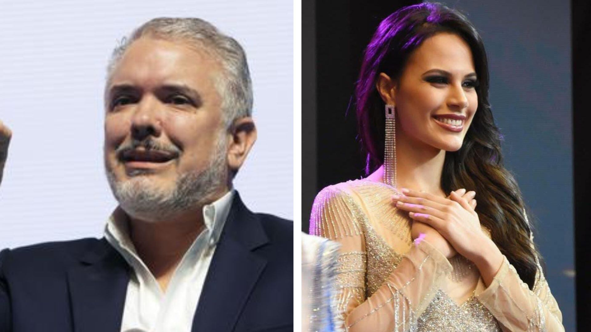 Luego de que Andrea Romero fuera reconocida como la nueva Miss Mundo 2024, recordaron curioso episodio con el expresidente Iván Duque - crédito EFE/Ricardo Maldonado Rozo y @andrearomerobre