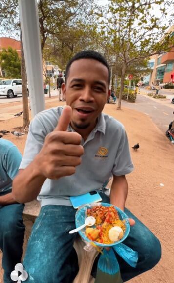 Los clientes habituales sostienen que es un almuerzo bastante rico y barato - crédito captura de pantalla @gentequeamalacomida / Instagram