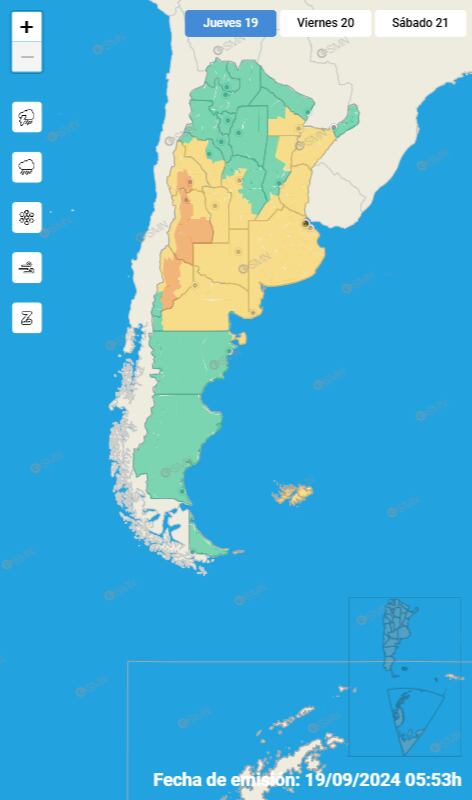 mapa alerta