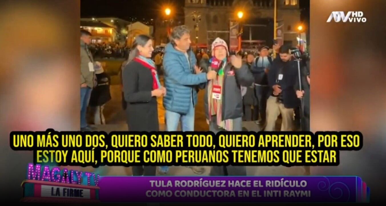 Magaly Medina critica a IRTP por pagar 32 mil soles a Tula Rodríguez y no saber nada del Inti Raymi: "Semejante papelón". (Captura: Magaly TV La Firme)