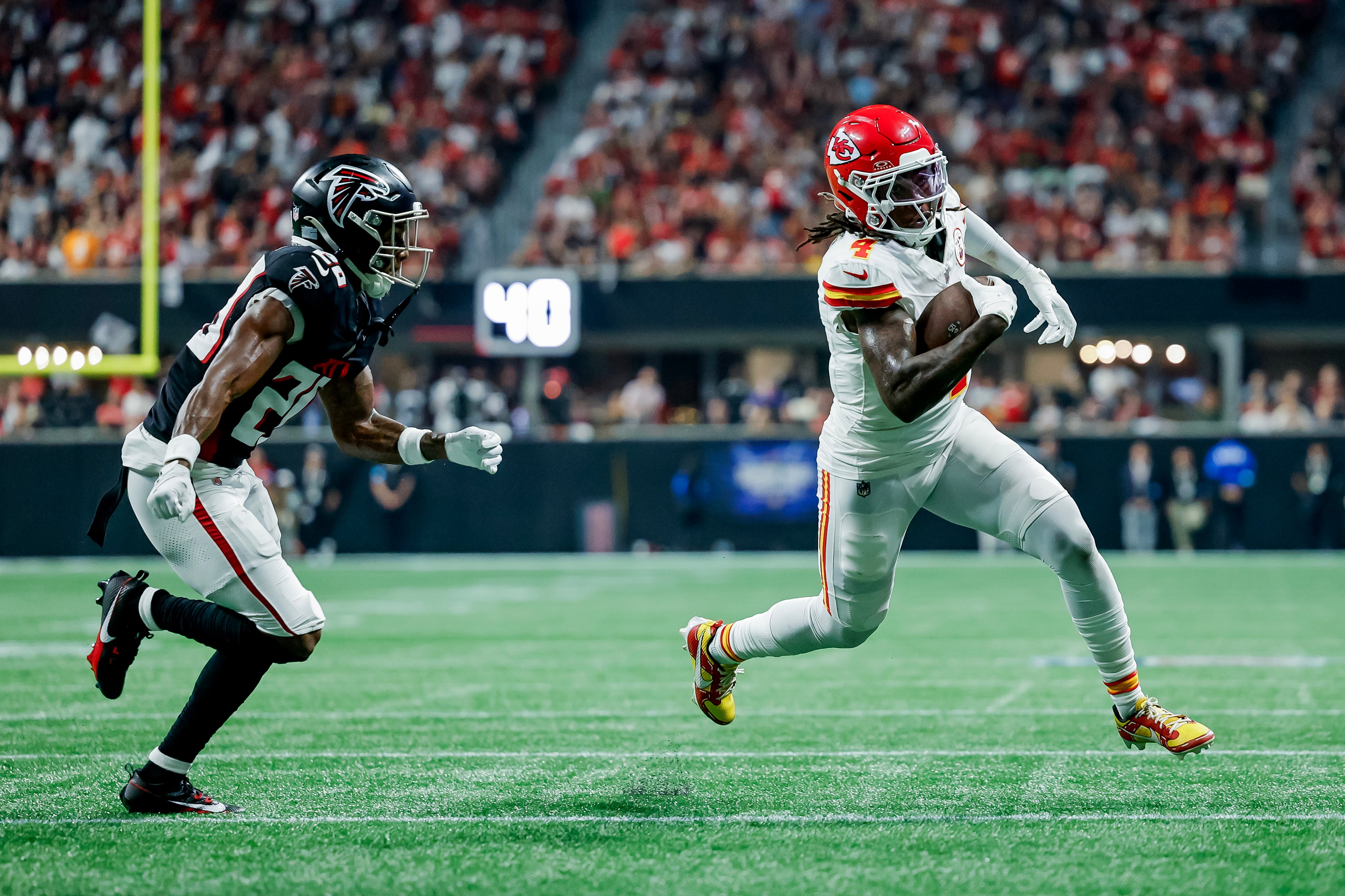 17-22. Los Chiefs sufren en Atlanta pero se mantienen invictos