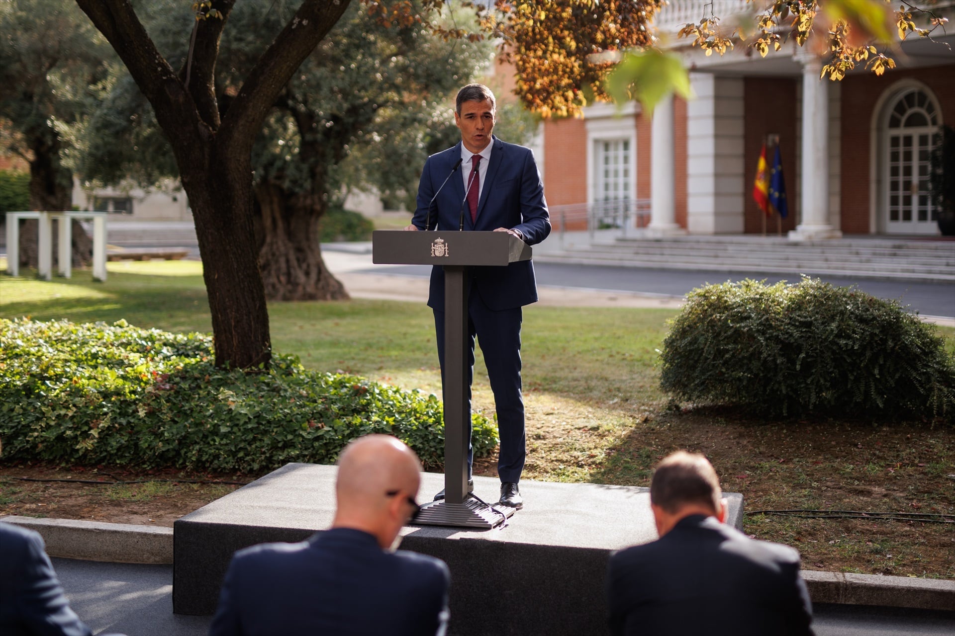 Pedro Sánchez, en el Complejo de La Moncloa