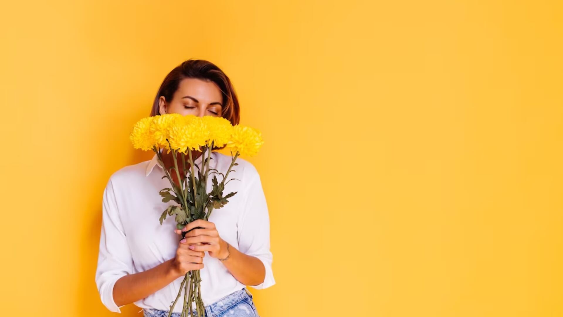 El color amarillo de las flores simboliza la energía y la felicidad.