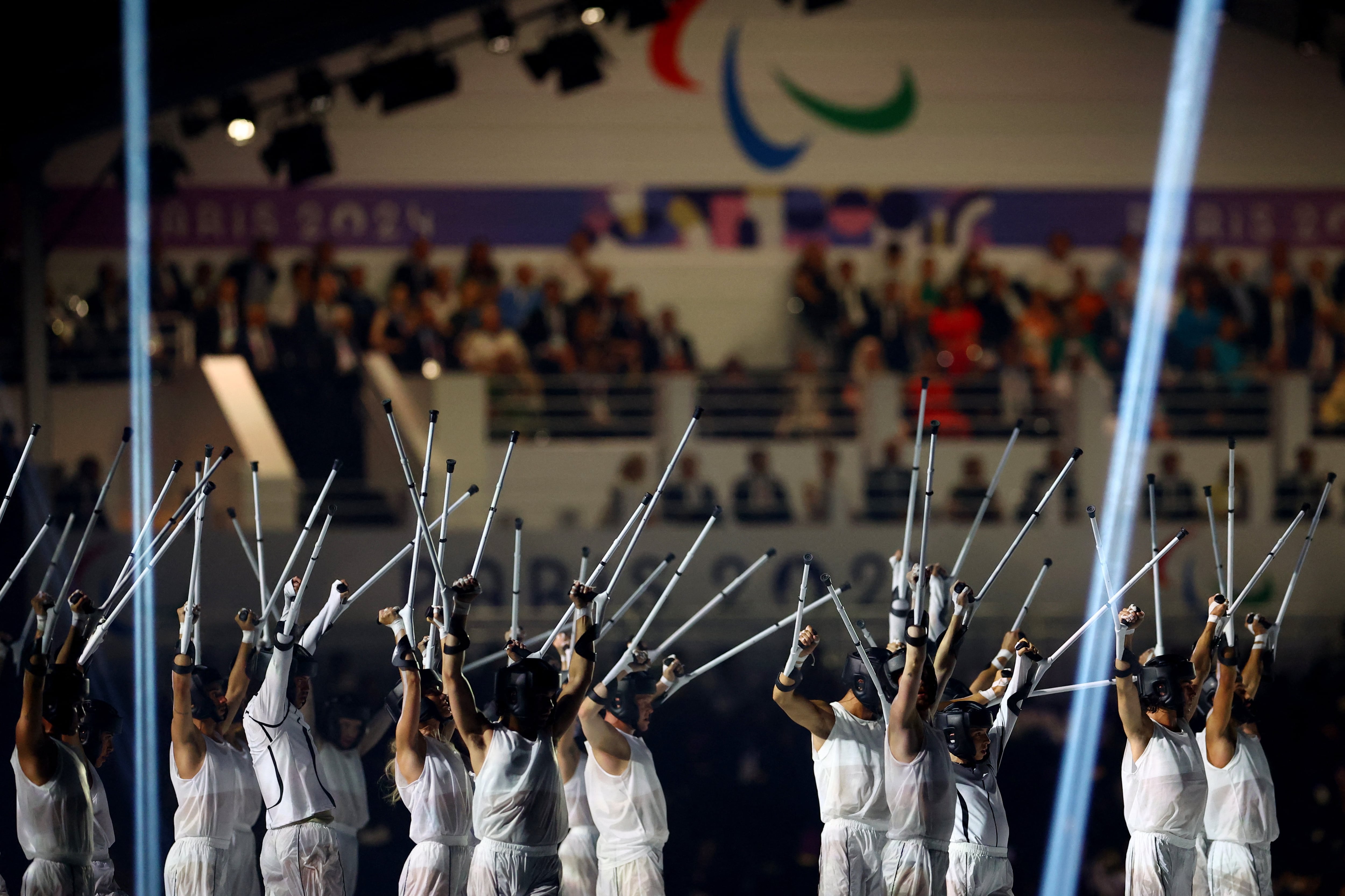 Paris 2024 Paralympics - Opening Ceremony - Paris, France - August 28, 2024 Performers during the opening ceremony REUTERS/Eng Chin An