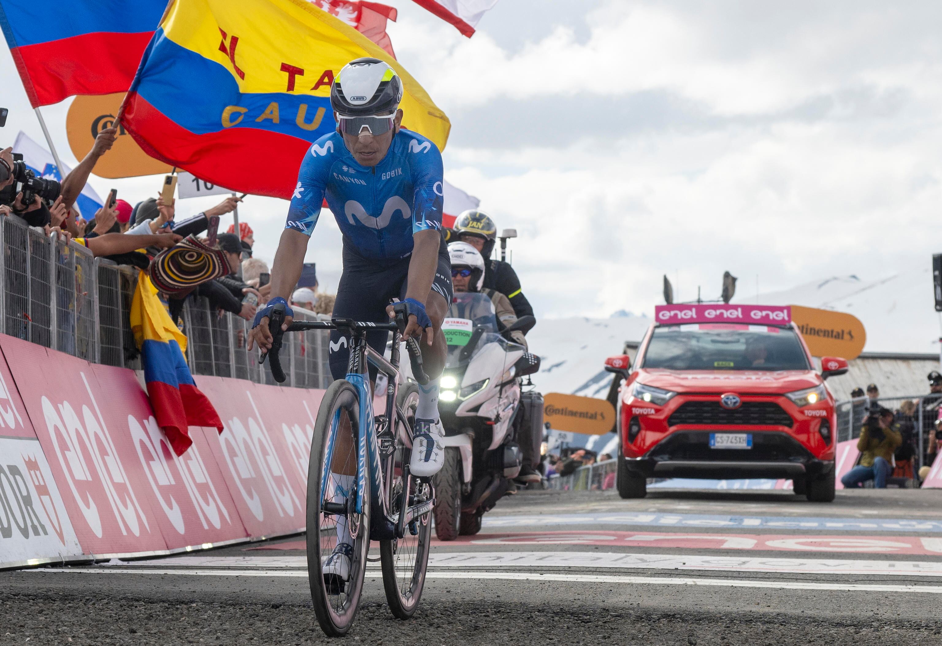 Nairo Quintana no ha podido lucir en la temporada 2024 con el Movistar Team por las lesiones y los problemas de salud - crédito EFE
