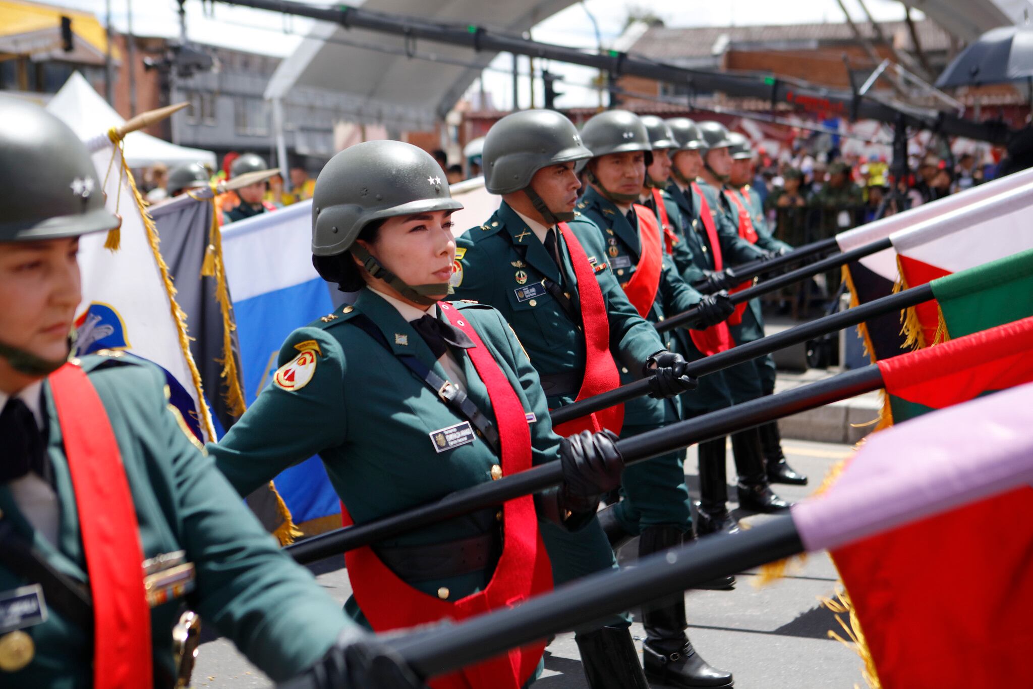 Los diferentes miembros de la Fuerza Pública hicieron presencia en el desfile - crédito Presidencia