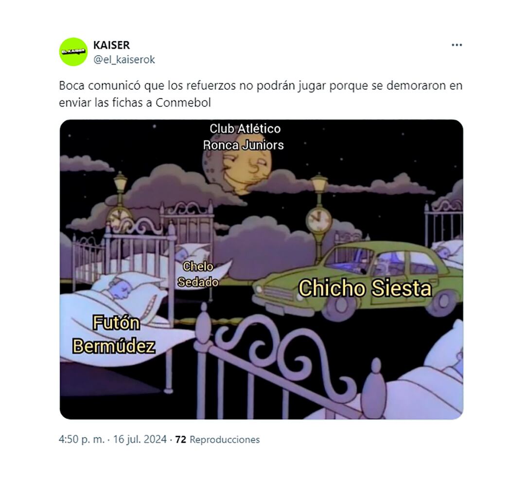 memes de Boca, que no pudo inscribir a los refuerzos