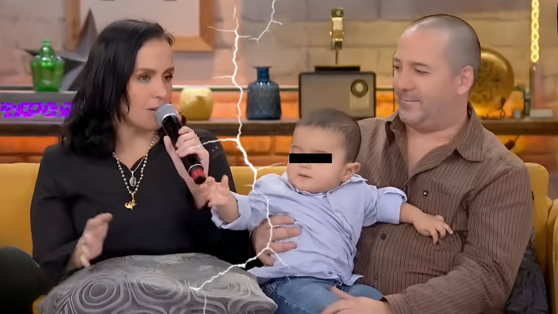 Mayela Laguna y Luis Enrique Guzmán presentaron a su hijo Apolo en el programa De Primera Mano.