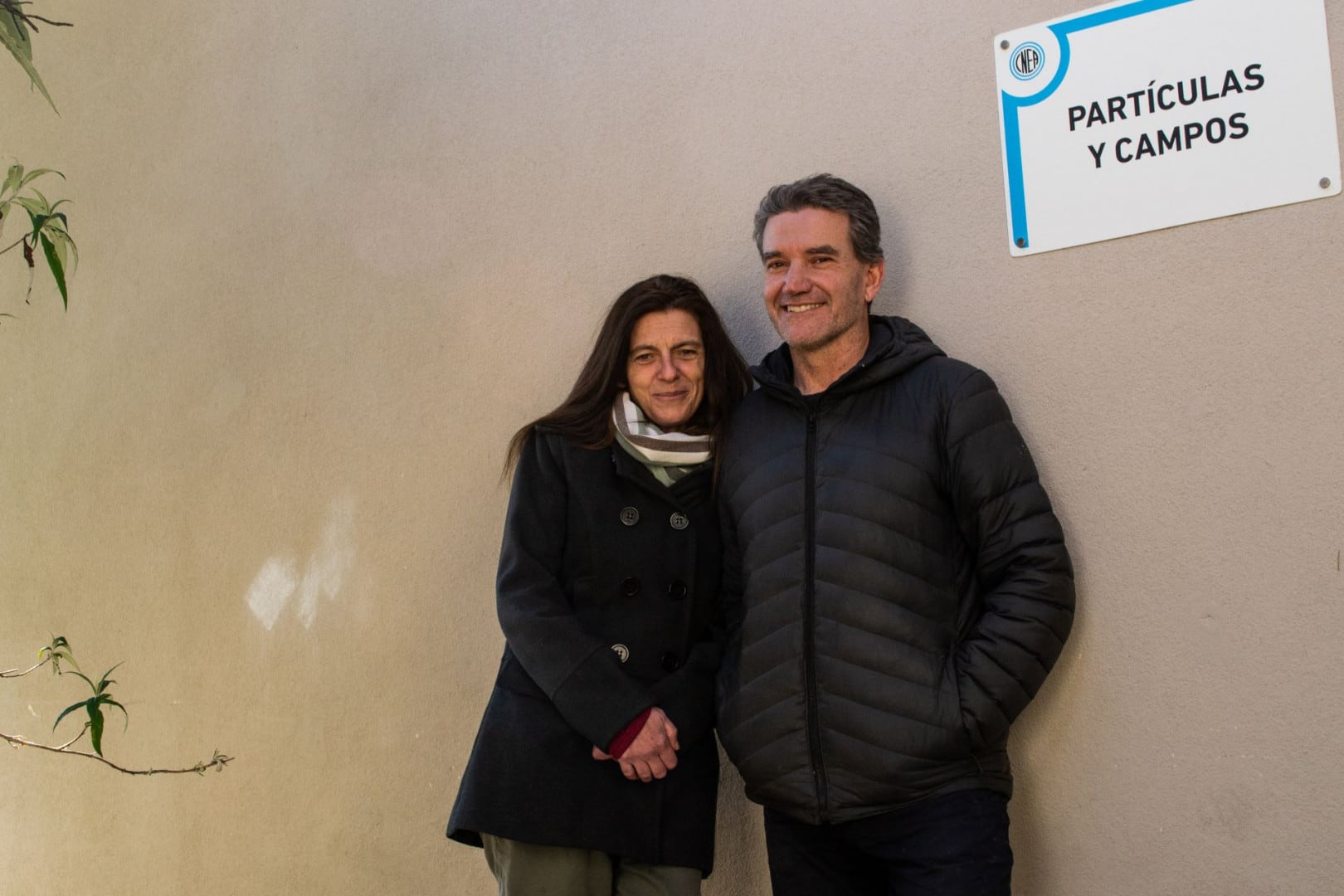 Horacio Casini y Marina Huerta. Foto: gentileza Prensa Instituto Balseiro.