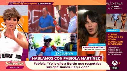 Tenso enfrentamiento en directo entre Sonsoles Ónega y Fabiola Martínez: “Me estás ofendiendo un poquito, fíjate”