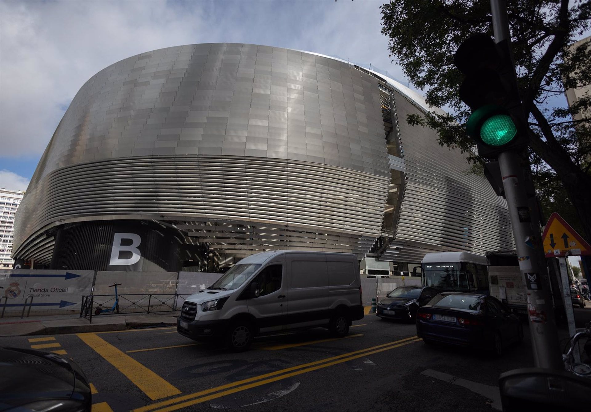 Obras en el estadio Santiago Bernabéu. (Eduardo Parra/Europa Press)
