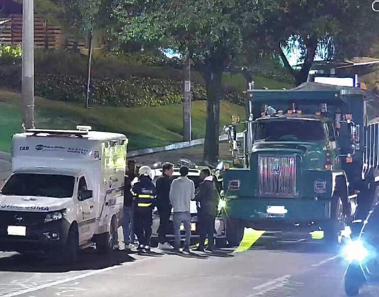 Siniestro  vial en Usaquén - crédito @BogotaTransito/X