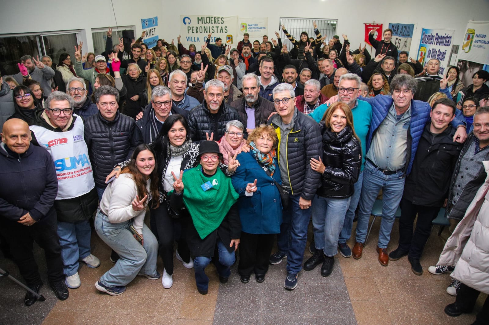 Jorge Ferraresi Gustavo Barrera acto en Villa Gesell