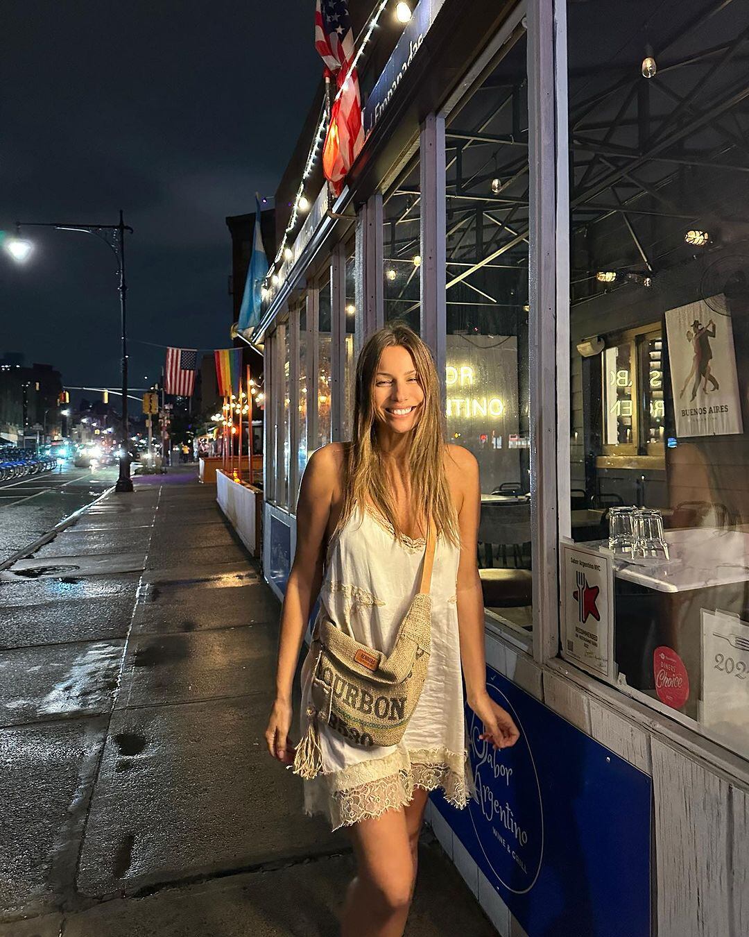 Pampita con su familia en Nueva York