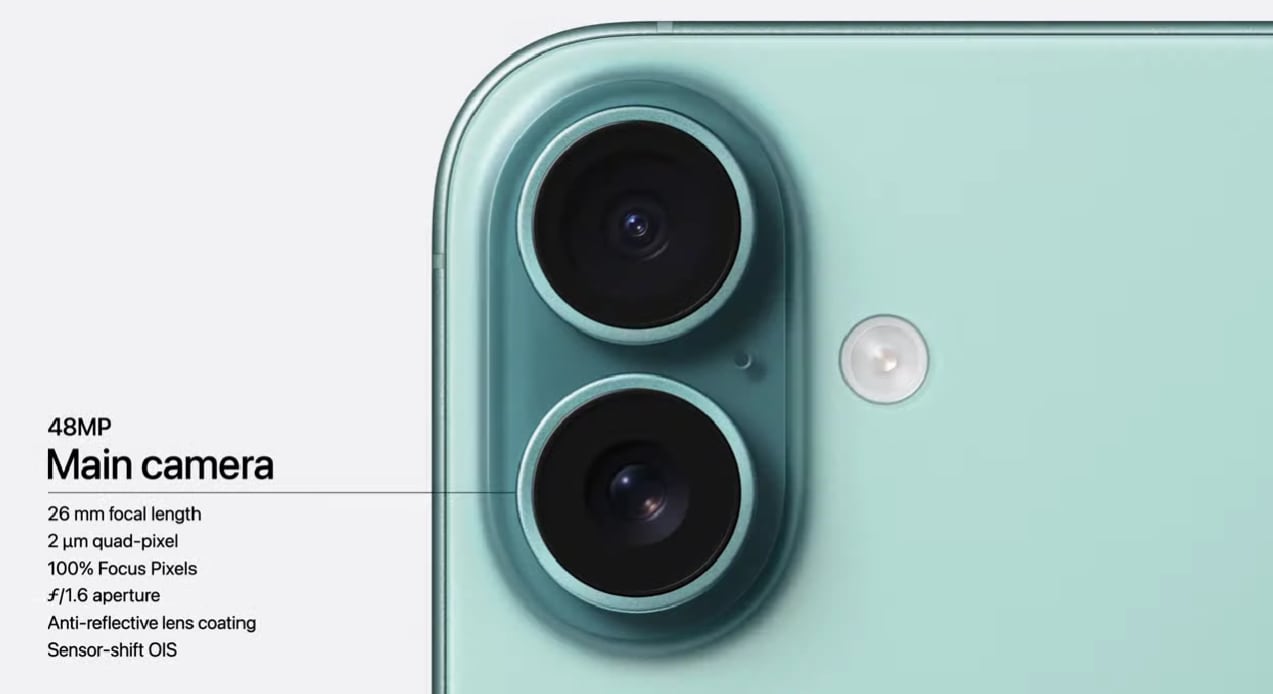 iPhone 16 camara principal (Apple)