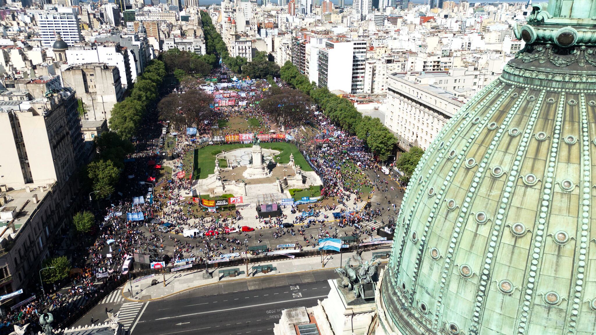 Marcha universitaria - Drone