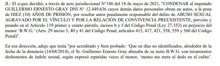 Caso de abuso sexual en Tucumán