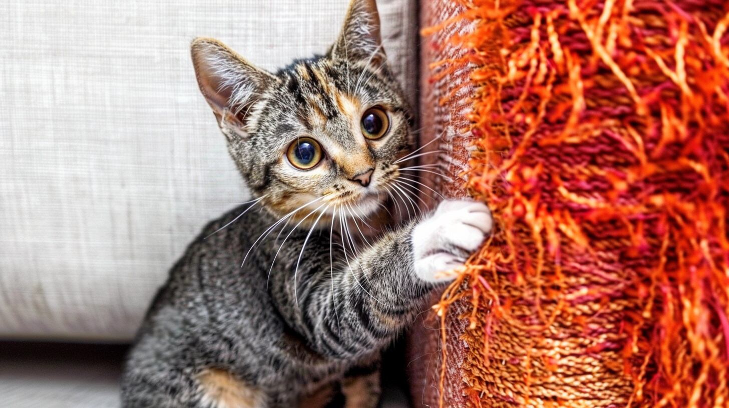 Gato afilando uñas en sillón, comportamiento natural felino, protección de muebles, cuidado de mascotas, rascador para gatos, salud de uñas, bienestar del gato, afilar uñas en el hogar, felino en casa, arañar sillón, comportamiento de mascotas, gato y muebles, arañador de gatos - (Imagen Ilustrativa Infobae)