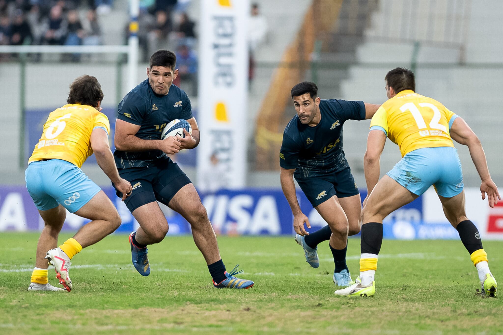 Los Pumas sumaron su segunda victoria en la ventana de julio ante Los Teros, en Uruguay (Crédito: Prensa UAR - Gaspafotos (Enzo Santos)