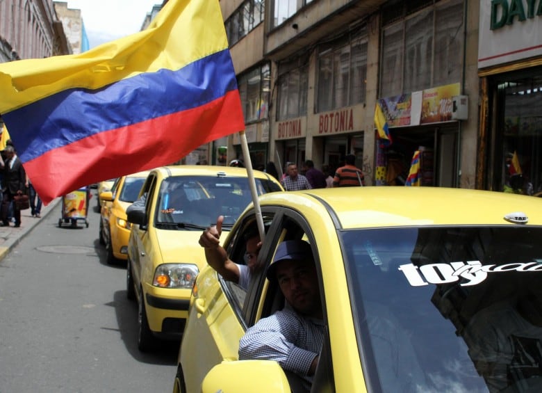 Paro taxistas-Bogotá-Colombia