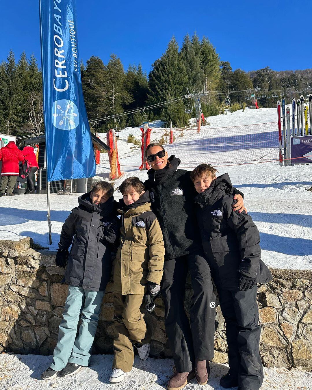 Los días de Pampita en la nieve