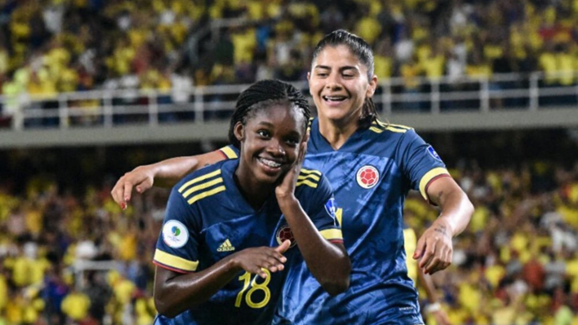 Linda Caicedo, Catalina Usme y Daniela Montoya hicieron parte del mejor equipo de la Copa América 2022 elegido por la CONMEBOL. Imagen: @FCF.